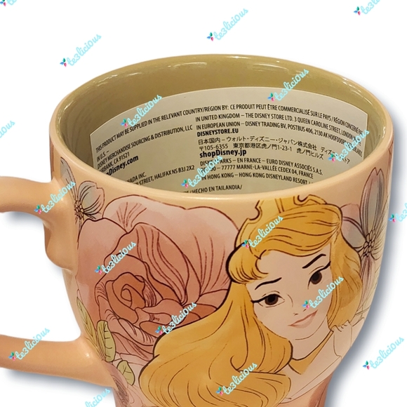DISNEY PARKS SLEEPING BEAUTY SWEET AS A ROSE PORTRAIT CERAMIC MUG - Picture 7 of 7